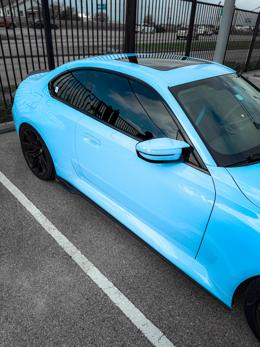 BMW M2 / M2C G87 2023-ON with Aftermarket Parts - Side Skirts Pre-preg Carbon Fiber from Karbel Carbon