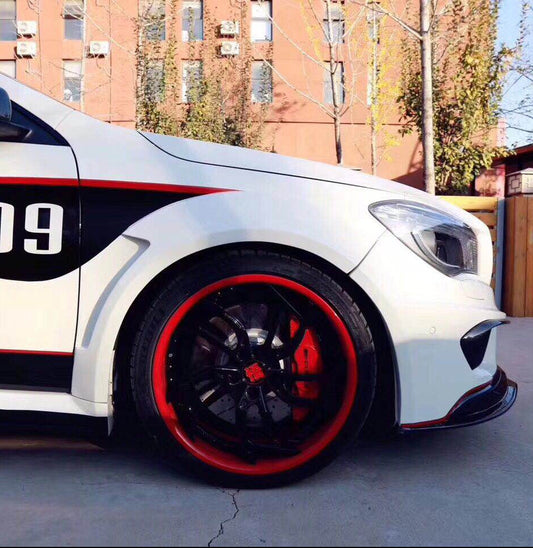 Mercedes Benz CLA45 AMG CLA250 C117 (fitment for CLA250 requires sport package bumper) 2014 2015 2016 with Aftermarket Parts - Widebody Front Wheel Archs Fender Flares & Intake Vent Valances & Rear Fender Flares Carbon Fiber / FRP from CMST Tuning