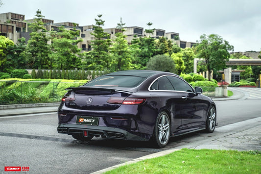 Mercedes Benz E-Class E53 E550 E450 E400 C238 A238 2018-2023 with Aftermarket Parts - Rear Diffuser (Exhaust Tips Included) Carbon Fiber / FRP from CMST Tuning