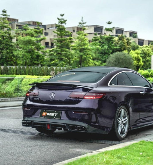 Mercedes Benz E-Class E53 E550 E450 E400 C238 A238 2018-2023 with Aftermarket Parts - Rear Spoiler Carbon Fiber / FRP from CMST Tuning