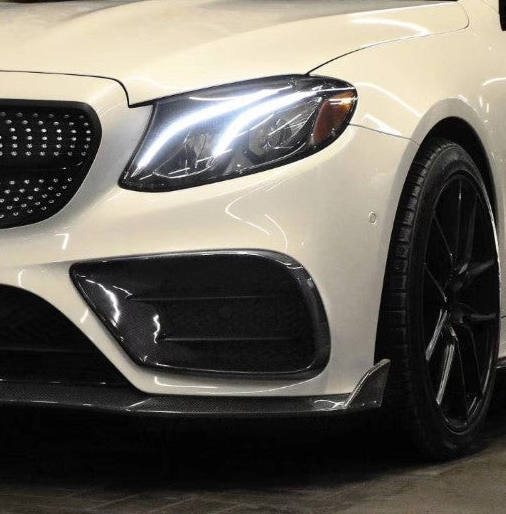 Mercedes Benz E-Class E53 E550 E450 E400 C238 A238 2018-2023 with Aftermarket Parts - Upper Valences Carbon Fiber / FRP from CMST Tuning