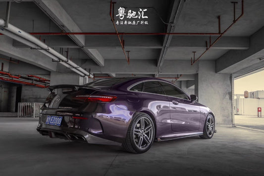 Mercedes Benz E-Class E53 E550 E450 E400 C238 A238 2018-2023 with Aftermarket Parts - Rear Spoiler Carbon Fiber / FRP from CMST Tuning