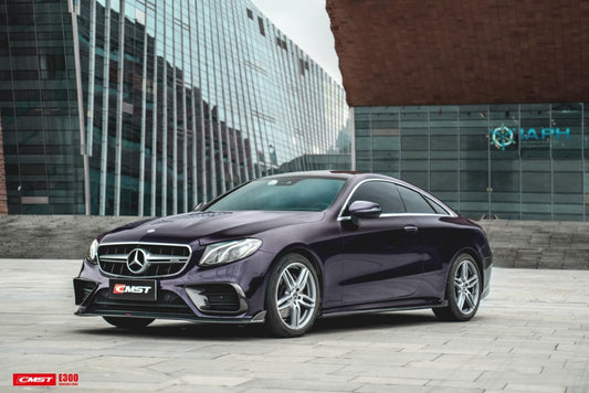 Mercedes Benz E-Class E53 E550 E450 E400 C238 A238 2018-2023 with Aftermarket Parts - Front Lip Carbon Fiber / FRP from CMST Tuning