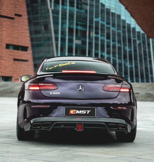 Mercedes Benz E-Class E53 E550 E450 E400 C238 A238 2018-2023 with Aftermarket Parts - Rear Diffuser (Exhaust Tips Included) Carbon Fiber / FRP from CMST Tuning