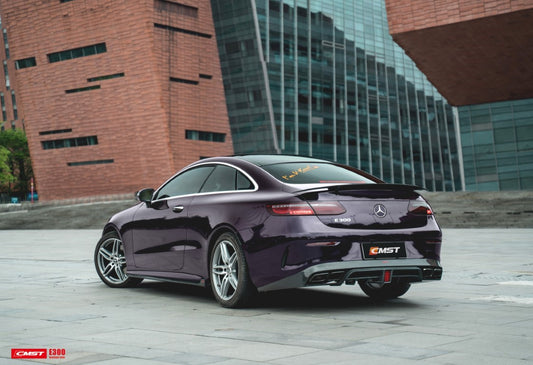 Mercedes Benz E-Class E53 E550 E450 E400 C238 A238 2018-2023 with Aftermarket Parts - Rear Spoiler Carbon Fiber / FRP from CMST Tuning