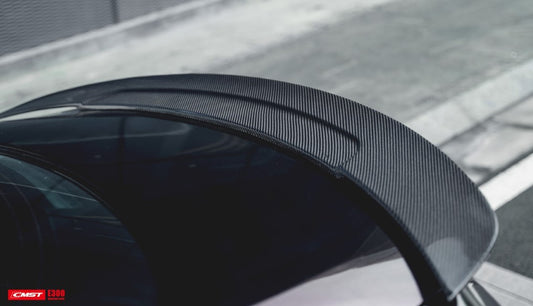 Mercedes Benz E-Class E53 E550 E450 E400 C238 A238 2018-2023 with Aftermarket Parts - Rear Spoiler Carbon Fiber / FRP from CMST Tuning