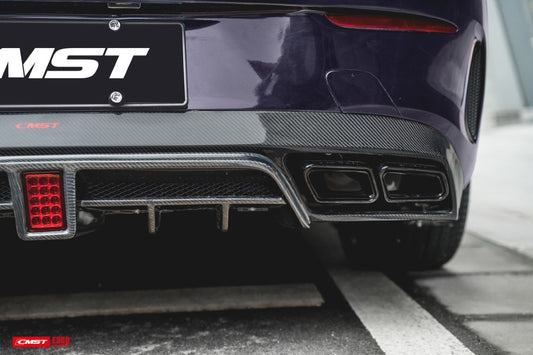 Mercedes Benz E-Class E53 E550 E450 E400 C238 A238 2018-2023 with Aftermarket Parts - Rear Diffuser (Exhaust Tips Included) Carbon Fiber / FRP from CMST Tuning