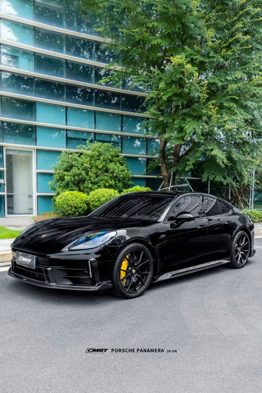 Porsche Panamera 976 Base 4 4S E-Hybird GTS Turbo 2024 with Aftermarket Parts - Side Skirts FRP / Pre-preg Carbon Fiber from CMST Tuning