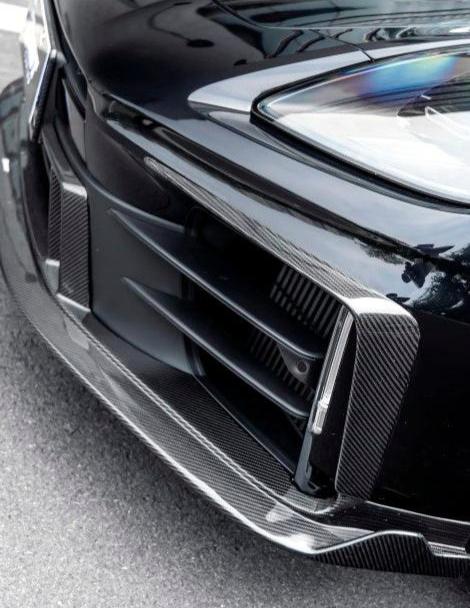 Porsche Panamera 976 Base 4 4S E-Hybird 2024 with Aftermarket Parts - Front Lip FRP / Pre-preg Carbon Fiber from CMST Tuning