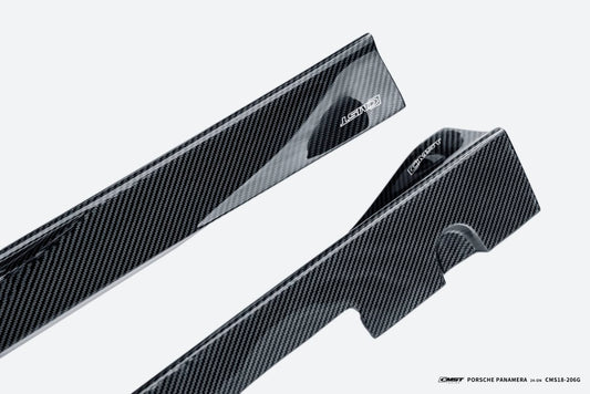 Porsche Panamera 976 Base 4 4S E-Hybird GTS Turbo 2024 with Aftermarket Parts - Side Skirts FRP / Pre-preg Carbon Fiber from CMST Tuning