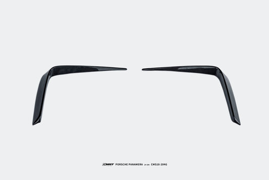 Porsche Panamera 976 Base 4 4S E-Hybird 2024 with Aftermarket Parts - Front Lip FRP / Pre-preg Carbon Fiber from CMST Tuning