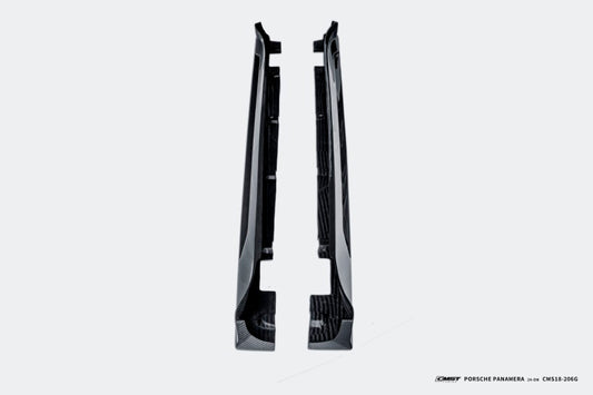 Porsche Panamera 976 Base 4 4S E-Hybird GTS Turbo 2024 with Aftermarket Parts - Side Skirts FRP / Pre-preg Carbon Fiber from CMST Tuning