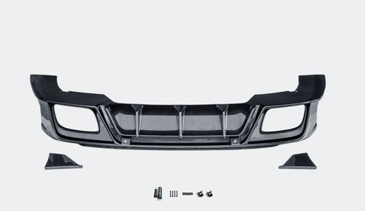 Porsche Panamera 976 Base 4 4S E-Hybird GTS Turbo 2024 with Aftermarket Parts - Front Lip FRP / Pre-preg Carbon Fiber from CMST Tuning