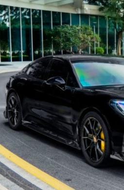 Porsche Panamera 976 Base 4 4S E-Hybird GTS Turbo 2024 with Aftermarket Parts - Side Skirts FRP / Pre-preg Carbon Fiber from CMST Tuning
