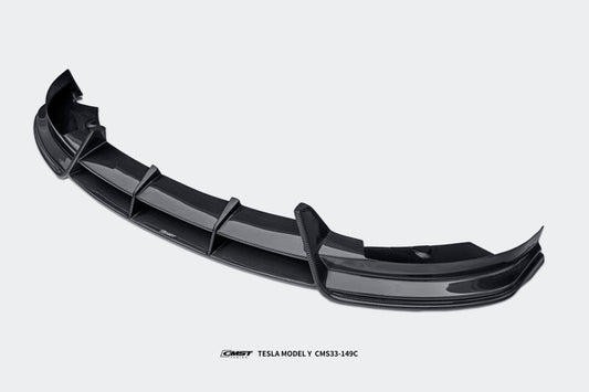 Tesla Model Y Performance AWD Long Range RWD Standard 2020 2021 2022 2023 2024 with Aftermarket Parts - Front Lip FRP / Carbon Fiber from CMST Tuning
