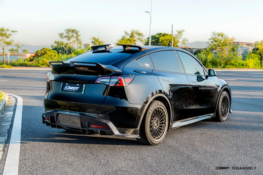 Tesla Model Y Performance AWD Long Range RWD Standard 2020 2021 2022 2023 2024 with Aftermarket Parts - Rear Diffuser FRP / Carbon Fiber from CMST Tuning