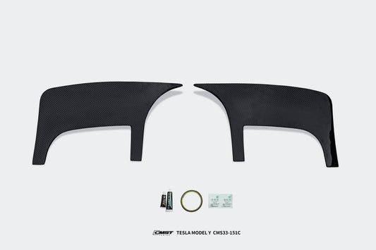 Tesla Model Y Performance AWD Long Range RWD Standard 2020 2021 2022 2023 2024 with Aftermarket Parts - Roof Spoiler FRP / Carbon Fiber from CMST Tuning
