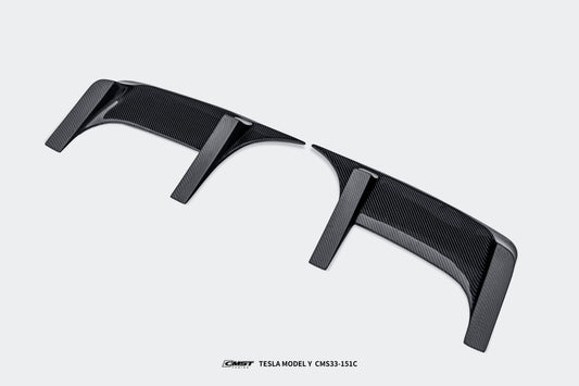 Tesla Model Y Performance AWD Long Range RWD Standard 2020 2021 2022 2023 2024 with Aftermarket Parts - Roof Spoiler FRP / Carbon Fiber from CMST Tuning
