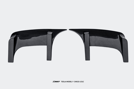 Tesla Model Y Performance AWD Long Range RWD Standard 2020 2021 2022 2023 2024 with Aftermarket Parts - Roof Spoiler FRP / Carbon Fiber from CMST Tuning