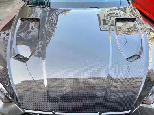 Audi RS5 S5 A5 B9 B9.5 2017-ON with Aftermarket Parts - V1 Hood Bonnet Carbon Fiber / FRP from Future Design