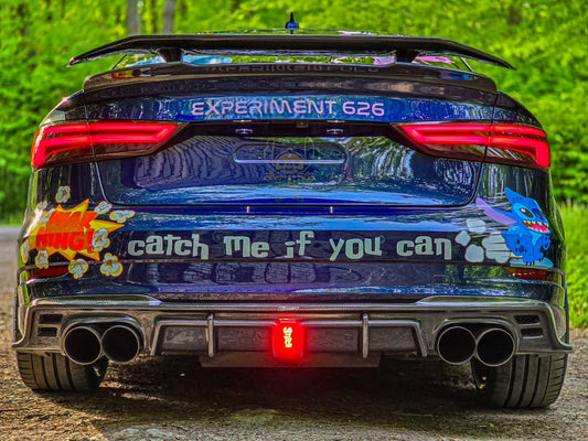 Audi RS3 S3 A3 8V/8V.5 2014 2015 2016 2017 2018 2019 2020 with Aftermarket Parts - V3 Style Rear Spoiler Wing Carbon Fiber from CMST Tuning