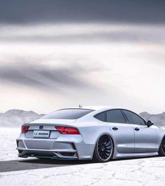Audi S7 A7 C7 / C7.5 2012 2013 2014 2015 2016 2017 2018 with Aftermarket Parts - Rear Bumper & Diffuser Carbon Fiber / FRP from CMST Tuning