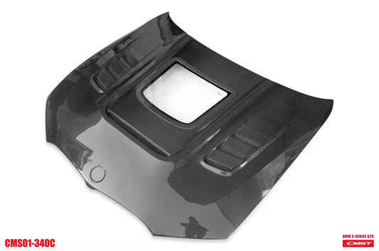 BMW 3 Series M340i 330i G20 G21 2019-ON with Aftermarket Parts - Hood Bonnet Carbon Fiber / FRP from CMST Tuning