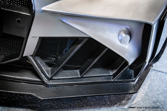 BMW 4 Series M440 430 G22 G23 2020-ON & 4 Series M440 430 G26 2020-ON with Aftermarket Parts - HORIZON Front Bumper & Gill Carbon Fiber / FRP from CMST Tuning