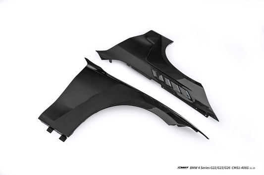 BMW 4 Series M440 430 G22 G23 2020-ON with Aftermarket Parts - Front Fender Dry Pre-preg Carbon Fiber / FRP from CMST Tuning