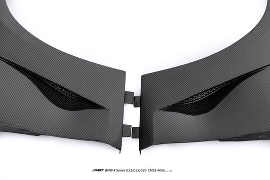 BMW 4 Series M440 430 G22 G23 2020-ON with Aftermarket Parts - Front Fender Dry Pre-preg Carbon Fiber / FRP from CMST Tuning