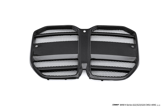BMW 4 Series M440 430 G22 G23 2020-ON with Aftermarket Parts - Front Grill Dry Pre-preg Carbon Fiber / FRP from CMST Tuning