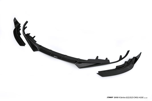 BMW 4 Series M440 430 G22 G23 2020-ON with CMST Tuning's Aftermarket Parts - Front Lip Dry Pre-preg Carbon Fiber / FRP. A complete transformation of style and performance.