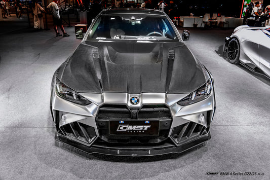 BMW 4 Series M440 430 G22 G23 2020-ON & 4 Series M440 430 G26 2020-ON with Aftermarket Parts - HORIZON V3 Hood Dry Pre-preg Carbon Fiber / FRP from CMST Tuning