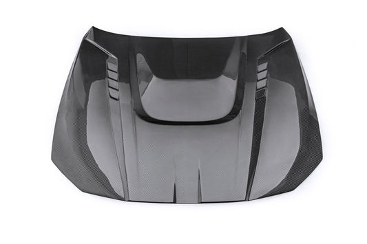 BMW 4 Series M440 430 G22 G23 2020-ON & 4 Series M440 430 G26 2020-ON with Aftermarket Parts - V1 Hood Dry Pre-preg Carbon Fiber / FRP from CMST Tuning