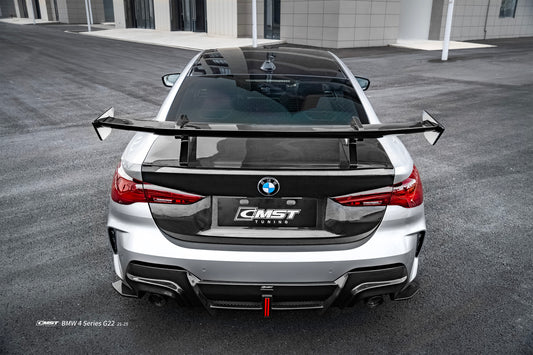 BMW 4 Series M440 430 G22 G23 2020-ON with Aftermarket Parts - HORIZON Rear Diffuser & Canards Dry Pre-preg Carbon Fiber / FRP from CMST Tuning