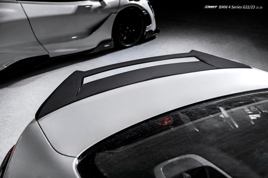 BMW 4 Series M440 430 G22 2020-ON & M4 G82 2020-ON with Aftermarket Parts - HORIZON Rear Spoiler Dry Pre-preg Carbon Fiber / FRP from CMST Tuning