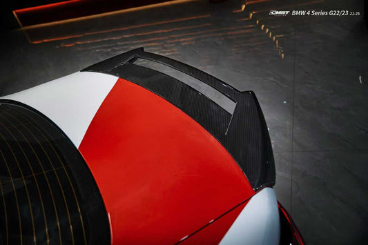 BMW 4 Series M440 430 G22 2020-ON & M4 G82 2020-ON with Aftermarket Parts - HORIZON Rear Spoiler Dry Pre-preg Carbon Fiber / FRP from CMST Tuning