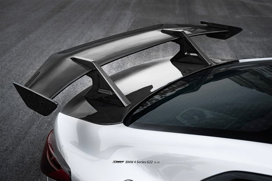 BMW 4 Series M440 430 G22 2020-ON & M4 G82 2020-ON with Aftermarket Parts - HORIZON Rear Spoiler Wing Dry Pre-preg Carbon Fiber / FRP from CMST Tuning