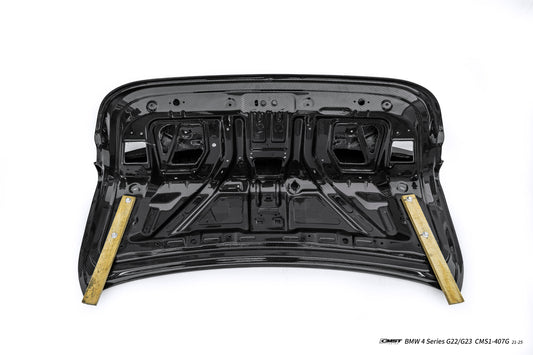 BMW 4 Series M440i 430i G22 2020-ON & M4 G82 2020-ON with Aftermarket Parts - V1 Trunk Dry Pre-preg Carbon Fiber / FRP from CMST Tuning