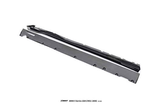 BMW 5 Series 530 540 & i5 e/x Drive40 M60 G60 G61 2024-ON with Aftermarket Parts - Side Skirts Dry Pre-preg Carbon Fiber / FRP