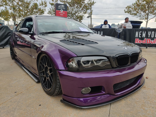 BMW E46 2 Door 2001 2002 2003 2004 2005 2006 with Aftermarket Parts - Hood Bonnet Carbon Fiber / FRP from CMST Tuning
