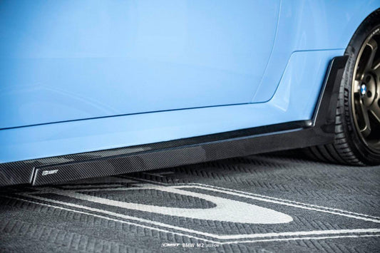 BMW M2 / M2C G87 2023 2024 with Aftermarket Parts - Side Skirts Carbon Fiber from CMST Tuning