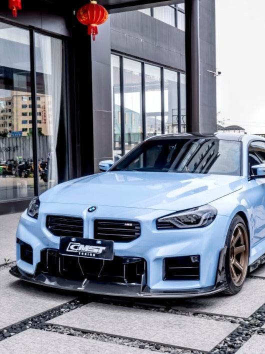 BMW M2 / M2C G87 2023 2024 with Aftermarket Parts - Front Lip Carbon Fiber from CMST Tuning