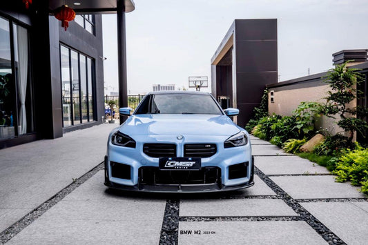 BMW M2 / M2C G87 2023 2024 with Aftermarket Parts - Front Lip Carbon Fiber from CMST Tuning