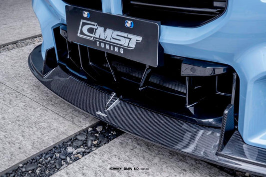 BMW M2 / M2C G87 2023 2024 with Aftermarket Parts - Front Lip Carbon Fiber from CMST Tuning
