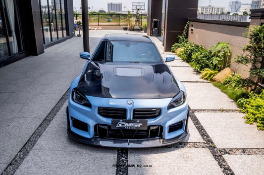 BMW M2 / M2C G87 2023 2024 with Aftermarket Parts - Front Lip Carbon Fiber from CMST Tuning