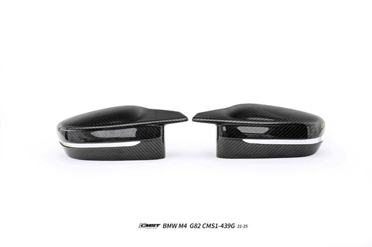 BMW M3CS M3C M3 G80 G81 2021-ON & M4CS M4C M4 G82 G83 2021-ON (Left Hand Drive Only) with Aftermarket Parts - Mirror Caps Dry Pre-preg Carbon Fiber / FRP from CMST Tuning