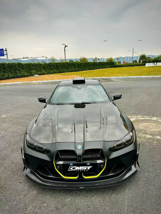 BMW M3CS M3C M3 G80 G81 2021-ON & M4CS M4C M4 G82 G83 2021-ON with Aftermarket Parts - Front Kidney Grill Dry Pre-preg Carbon Fiber / FRP from CMST Tuning