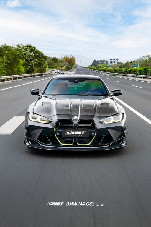 BMW M3CS M3C M3 G80 G81 2021-ON & M4CS M4C M4 G82 G83 2021-ON with Aftermarket Parts - Front Kidney Grill Dry Pre-preg Carbon Fiber / FRP from CMST Tuning