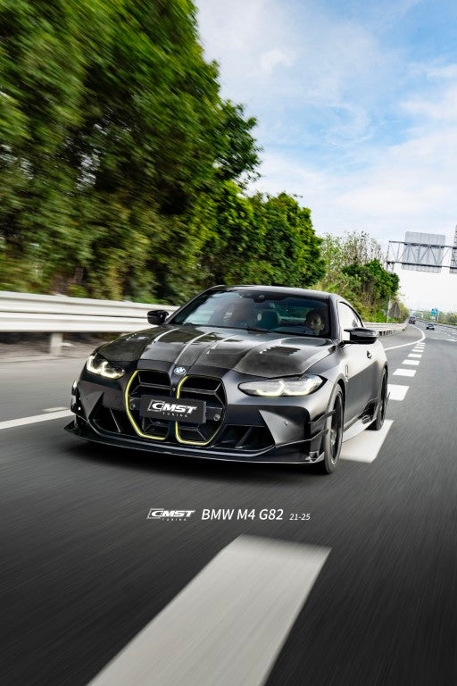 BMW M3CS M3C M3 G80 G81 2021-ON & M4CS M4C M4 G82 G83 2021-ON with Aftermarket Parts - Front Kidney Grill Dry Pre-preg Carbon Fiber / FRP from CMST Tuning